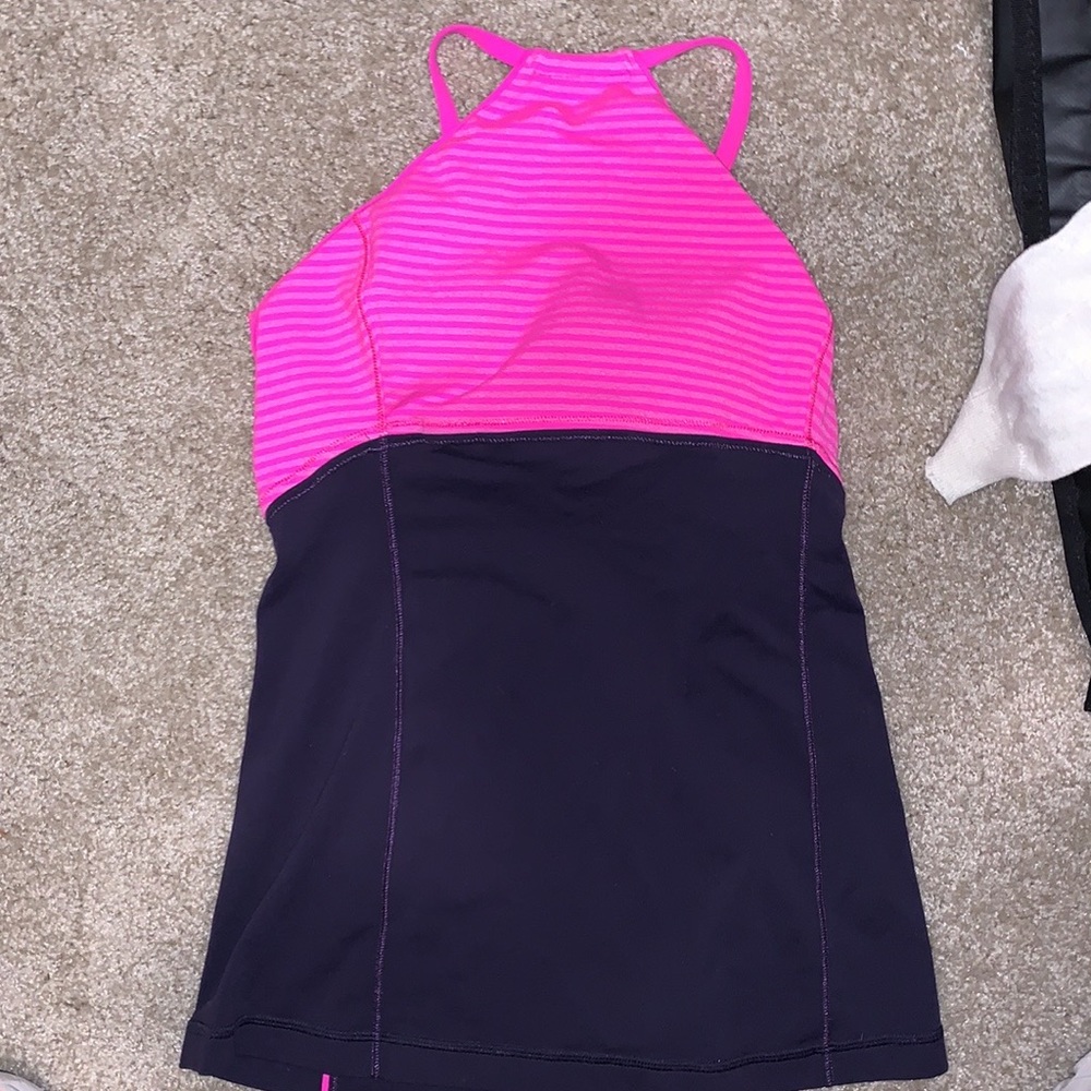 Pink and Purple athletic tank